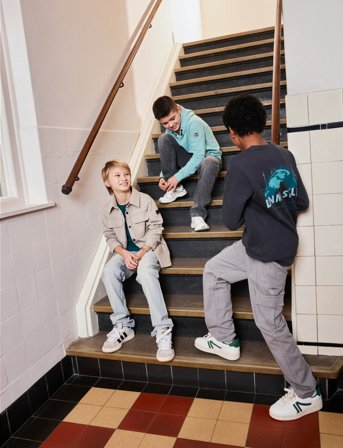 Indian Blue Jeans 2656 Wide Loose Fit Grey Jeans - Grey - 116