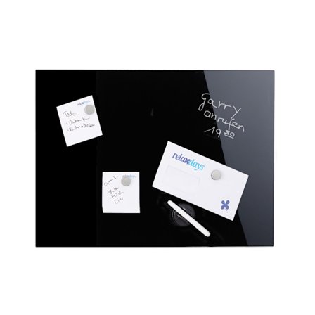 Magnetplade i sort glas