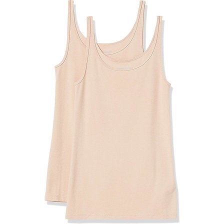 Naisten Slim-fit Ohutolkaiminen Toppi, 2 kpl