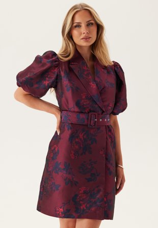 YAS - anki 2/4 WRAP DRESS - Kläder - - Bubbleroom Omlottklänning