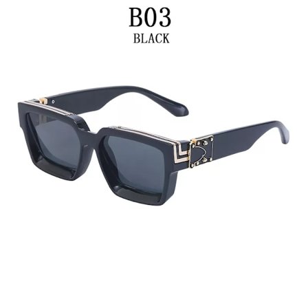 Fyrkantiga Överdimensionerade Millionaire Mode Glasögon Lyxiga Solglasögon För Män Vintage Solglasögon Kvinnor Sonnenbrille Gafas De Sol Lentes