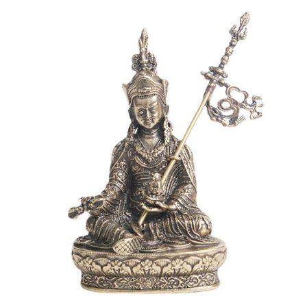 Messinkinen Buddha-patsas koristeet Tiibetiläinen Guru Padmasambhava Buddha, pyhäkkö