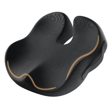 Sittepute for kontorstol – Ergonomisk coccyxpute for smertelindring, minneskum for bil og hjem, lindrer trykk på hofte og halebein_OF