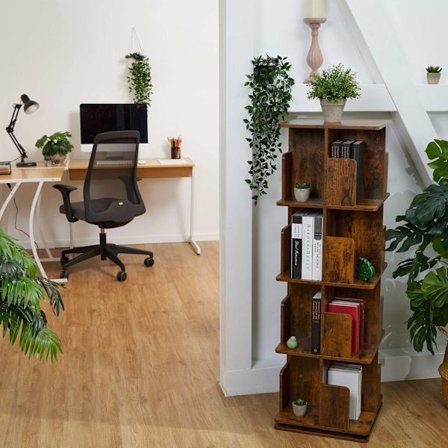 Hjørnehylde i industriel stil