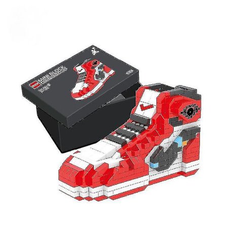 Byggeklods-sneakers gør-det-selv samling Børnegave byggeklodslegetøj