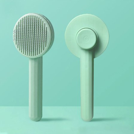 Matcha Grön Katt Hund Borste, Självrengörande Borstar För Katt