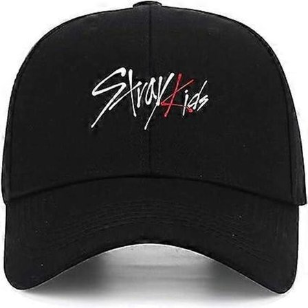 Stray Kids Kasket Justerbar Baseballkasket Kasket til Kvinder Sort Kasket