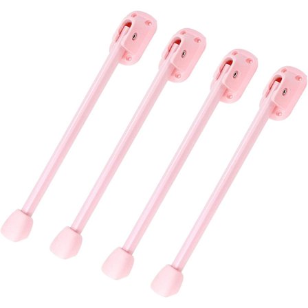 4 st svarta 10" hopfällbara bordsben i plast, bärbart bord, 90 graders hopfällbara ben för sängbord, litet bord med skruvar