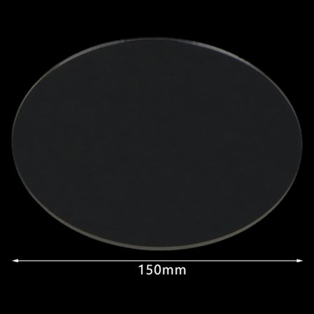 2 mm klar cirkel akrylskivor för runda tårtskivor DIY