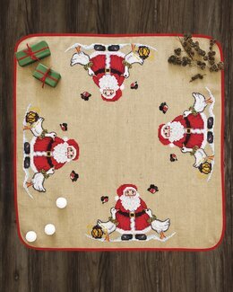 Broderikit Julgransmatta Tomten