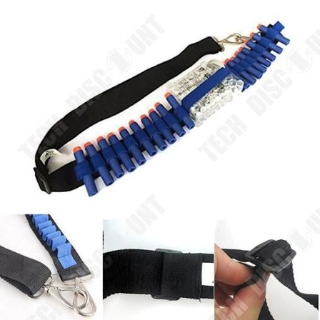 TD Nerf Balles Leverings Remskud Slynger - Patron Holder - Vandpistol Patronbånd - Justerbar Rem 20 porte