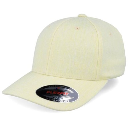 Flexfit - Gul flexfit Keps - Pastel Melange Cream Yellow Flexfit @ Hatstore