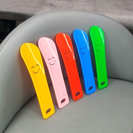 Liten skohorn i plast, mini reiseskohorn, 5 stykker portable skohorn 15 cm, hjelpemiddel for å ta på sko for menn, kvinner, barn