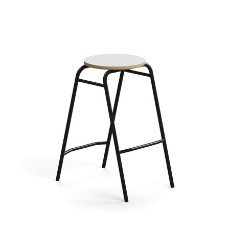 Bar stool ALTUS, H 690 mm, anthracite/grey
