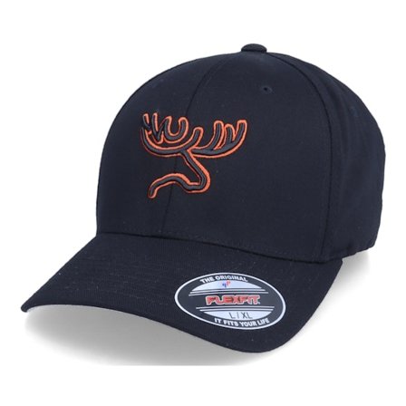 Hunter - Preto flexfit Boné - 3D Moose Black Flexfit @ Hatstore