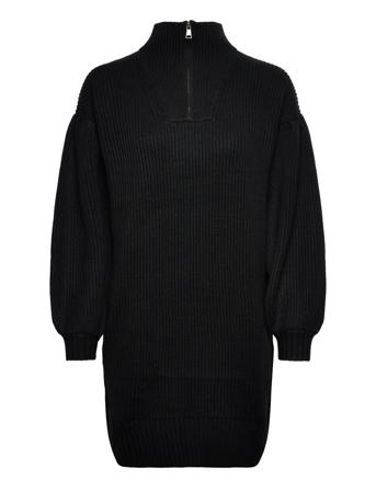 Long Knit Tunic W/Logo Tunika Musta Karl Lagerfeld