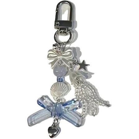 Sød sommerfugle nøglering, sød perle nøglering til kvinder, mode, sød jordbær sommerfugl, vedhæng, nøglering, smykker, teenager