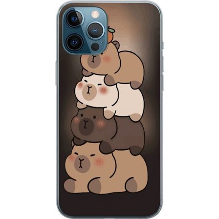 Kompatibelt Mobildeksel til Apple iPhone 12 Pro Max Capybara Kawaii Søt Dyr Figur