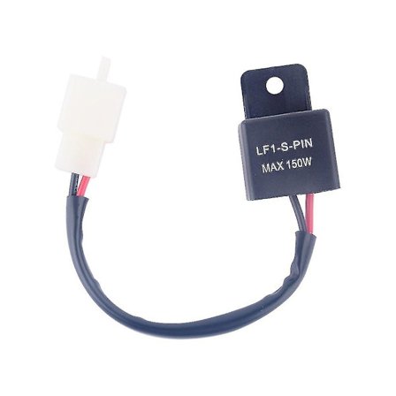 Motorcykel LED Blinklys, 12v LED Blinklys Relæ Blinkhastighedsstyring Blinkrelais (1 stk) (sort)