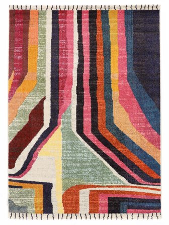 Geometric Small Markiz Rug - Multicolor/Pink 140X200 Modern Style