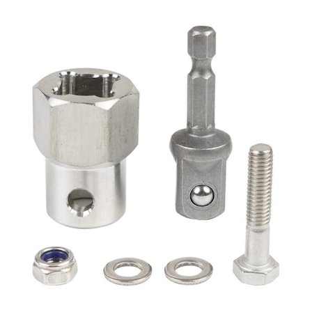 Akkuporakoneen adapteri poranteräadapteri 1/2 tuuman hylsykärjellä