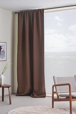 Jotex - Verduisteringsgordijn 1-pack Kastanjebruin Kastanjebruin - NOCTIS - Koop Multifunctionele gordijnen bij Jotex