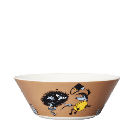 Arabia Mumin skål 15 cm Stinky i farten Skålar Brun