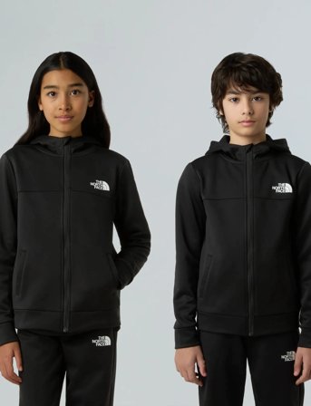 The North Face Teen Reaxion Fz Hoodie - Black - 120-129