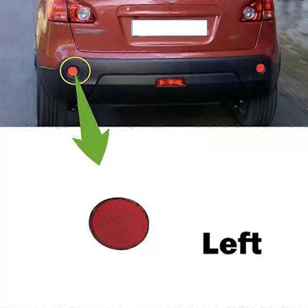 Yhteensopiva NISSAN DUALIS Qashqai J10 2008 2009 2010 2011 2012 2013 2014 2015 automallien kanssa, takapuskurin heijastin sumuvalo sumuvalaisin 