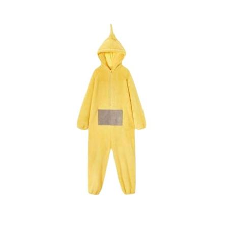 Koti 4 väriä Teletubbies Cosplay aikuisille hauska Tinky Winky Anime Dipsy Laa-Laa Po pehmeä pitkähihainen pala pyjamaasu