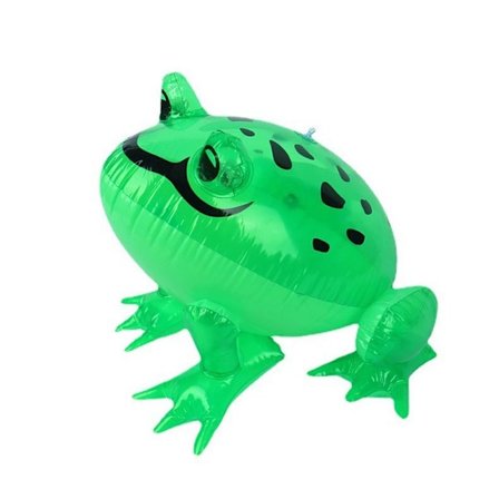 1 stk. Oppustelig frø til børn, lysende frølegetøj, oppustelig lille frø, elastisk rebfrø