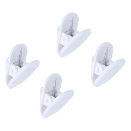 Hovedtelefonkabelholder - hovedtelefonklips - 4-pak - Hvid [Lille]