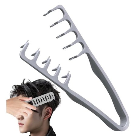 ING Frizz-kam, teksturert kam – bredtannet flokefritt verktøy – frisørverktøy