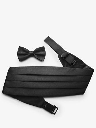 John Henric Men's Schwarzer Kummerbund Size Onesize