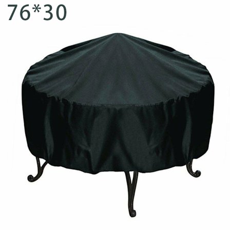 Fire Pit Cover Rund Brazier Spis Cover Vattentätt vindtätt solskydd för utomhusbruk
