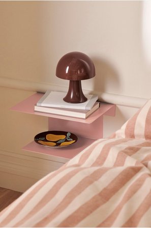 &Home - Nattbord Broom - Rosa - Nattbord - Fra Homeroom