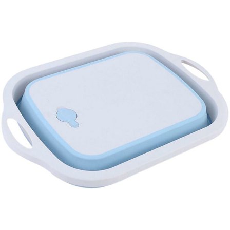 Fällbara tvättställ i plast, bärbara tvättställ blå