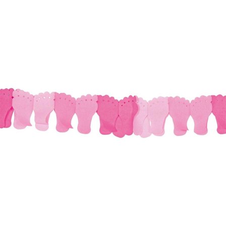 Guirlande babyfødder pink 600 cm