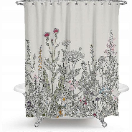 Suihkuverho 12 kiinnitysrenkaalla, 180x180 cm, vihreys