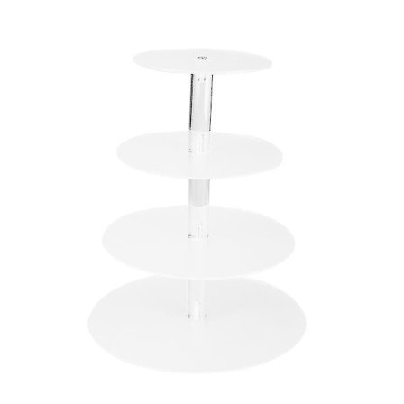 3/4 kerroksinen kakkuteline Afternoon Tea -hääjuhlatarvikkeet Cupcake-jälkiruokateli