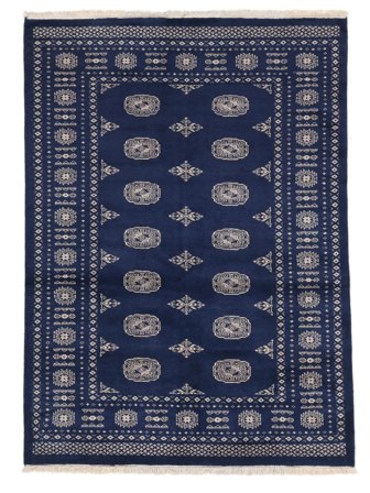 Oriental Pakistan Bokhara 2Ply Rug 145X202 Black/Dark Grey Wool, Pakistan