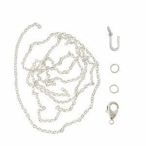 Me & My Box Silver U Pendant Set One Size - Stationery - One size - Silver - Junge - Jewelries & Jewel-case