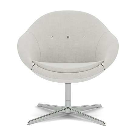 Varier Furniture Kokon Club - Grey Wool - Chrome base