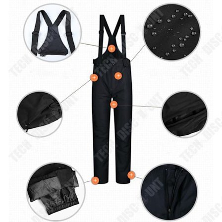 Ski kombination - TECH DISCOUNT - Mand - Vandtæt - Åndbar - Vindafvisende XL