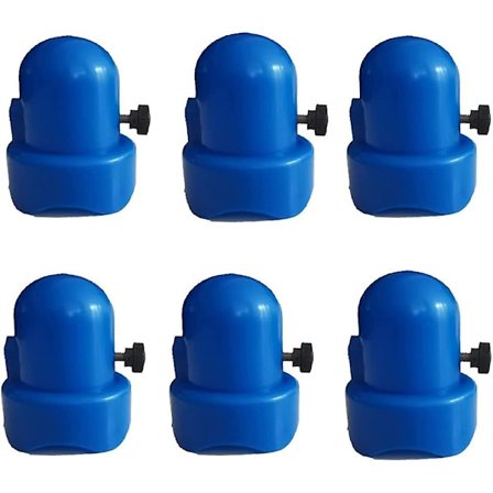 Trampoline End Caps - Blå Sikkerhetsnett For Hoppende Sengestolpe - Stolpe