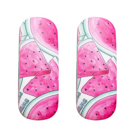 Print Hårdt Skalramme Brilleetui Brille Opbevaringsboks Læsebrille Beskyttelsesbeholder, vandmelon