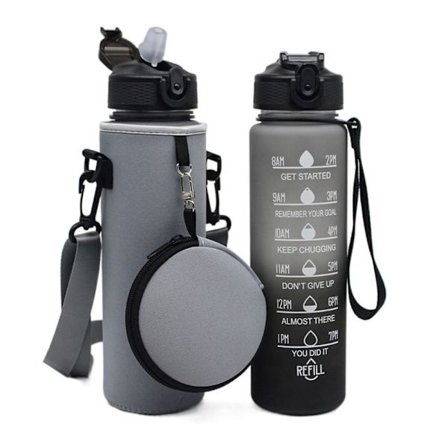 Vandflaskehylster Opbevaringspose GRÅ