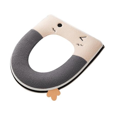 WC-istuimen pehmuste, paksu talvi-istuinsuojus, yleiskäyttöinen WC-tiiviste, harmaa