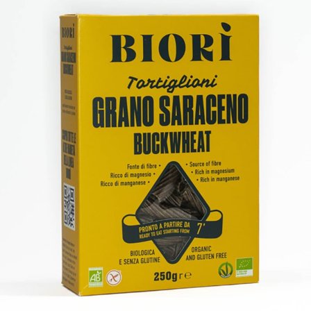 Biori Bokhvetepasta Tortiglioni Glutenfri 250 g