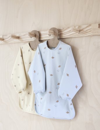 OYOY MINI Dino Cape Bib - Blue - 45X32.5CM